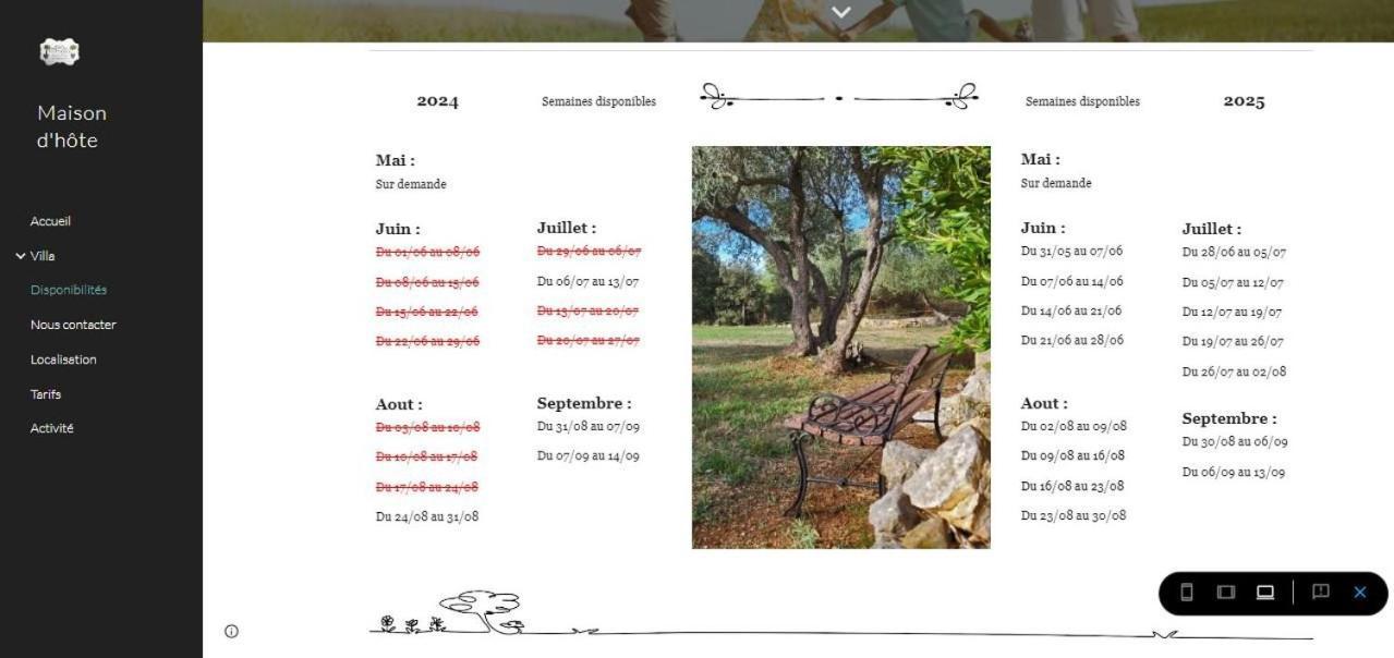 Carnoules  Au Petit Bonheurヴィラ エクステリア 写真